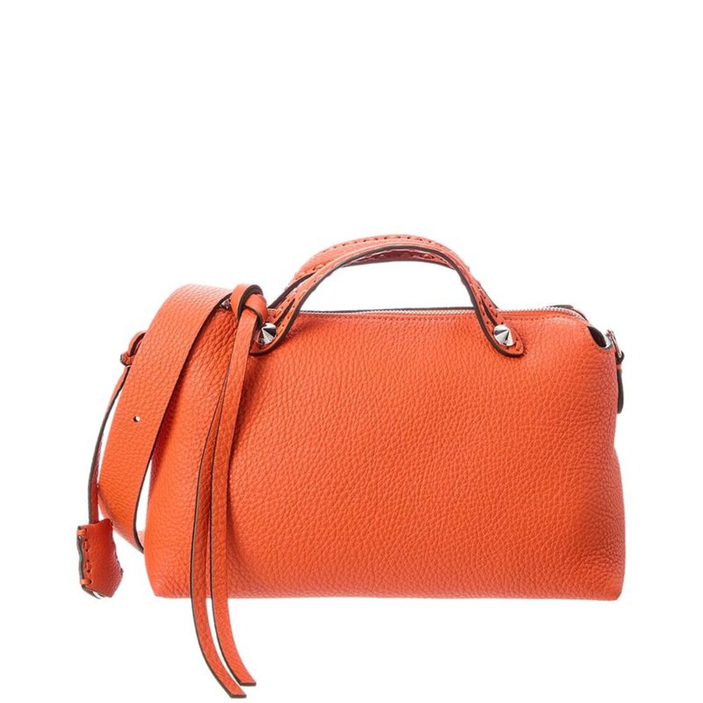 Fendi By The Way Selleria Medium Leather Shoulder Bag, Orange